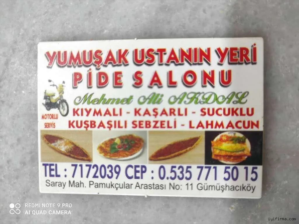 Yumuşak Usta Pide Salonu - Gümüşhaciköy Amasya