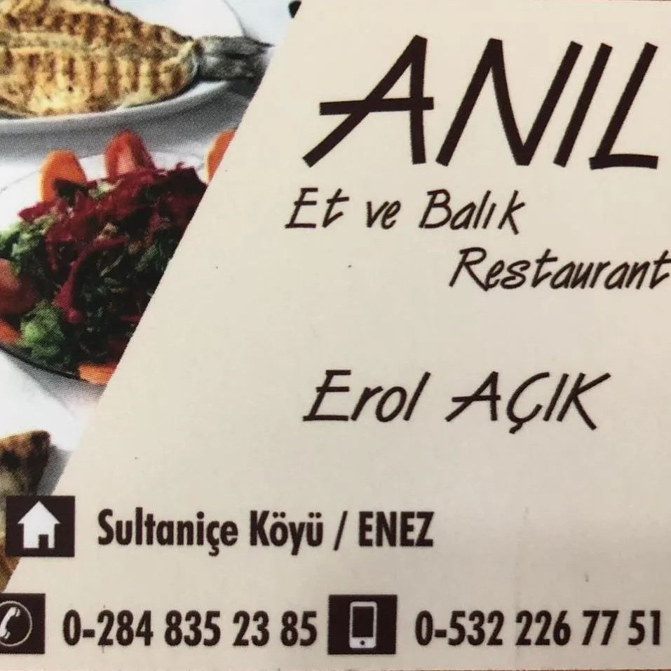 ANIL RESTAURANT SULTANİCE - Enez Edi̇rne